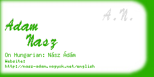 adam nasz business card